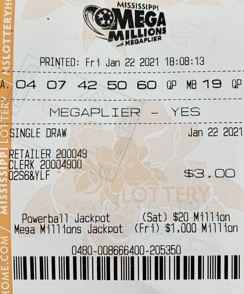 A Greenwood woman won $1,000 on a Mega Millions ticket purchased from Triple Stop Inc. #4 on Humphrey Hwy., Greenwood.