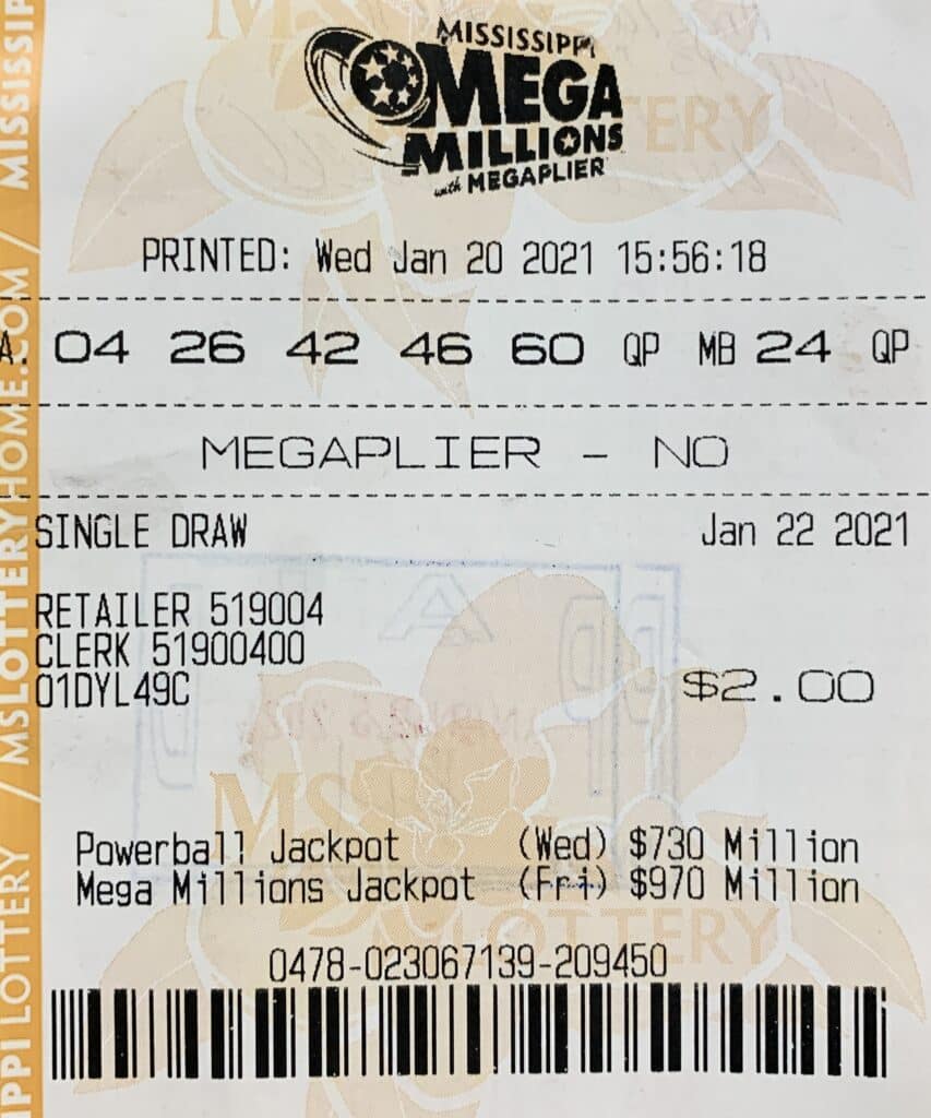 A Holmes County group won $10,000 on a Mega Millions ticket purchased from Durant Gasmart on Hwy. 12 W., Durant.