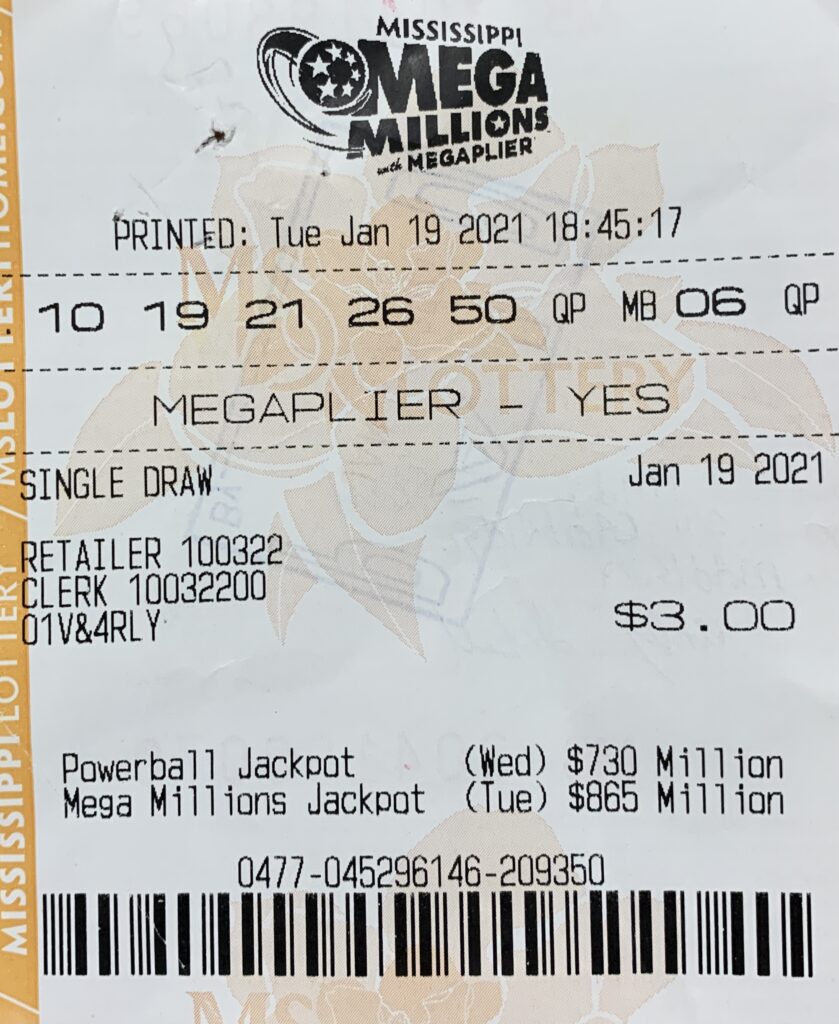 A Madison player won $1,000 on a Mega Millions ticket purchased at Fillup on Old Canton Rd., Ridgeland.