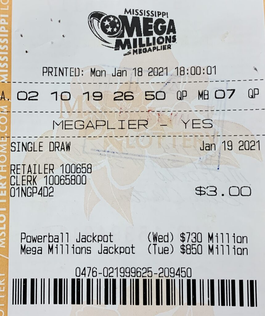 A Meridian woman won $1,000 on a Mega Millions ticket purchased at Eddie’s Grocery Market on 5th St., Meridian.