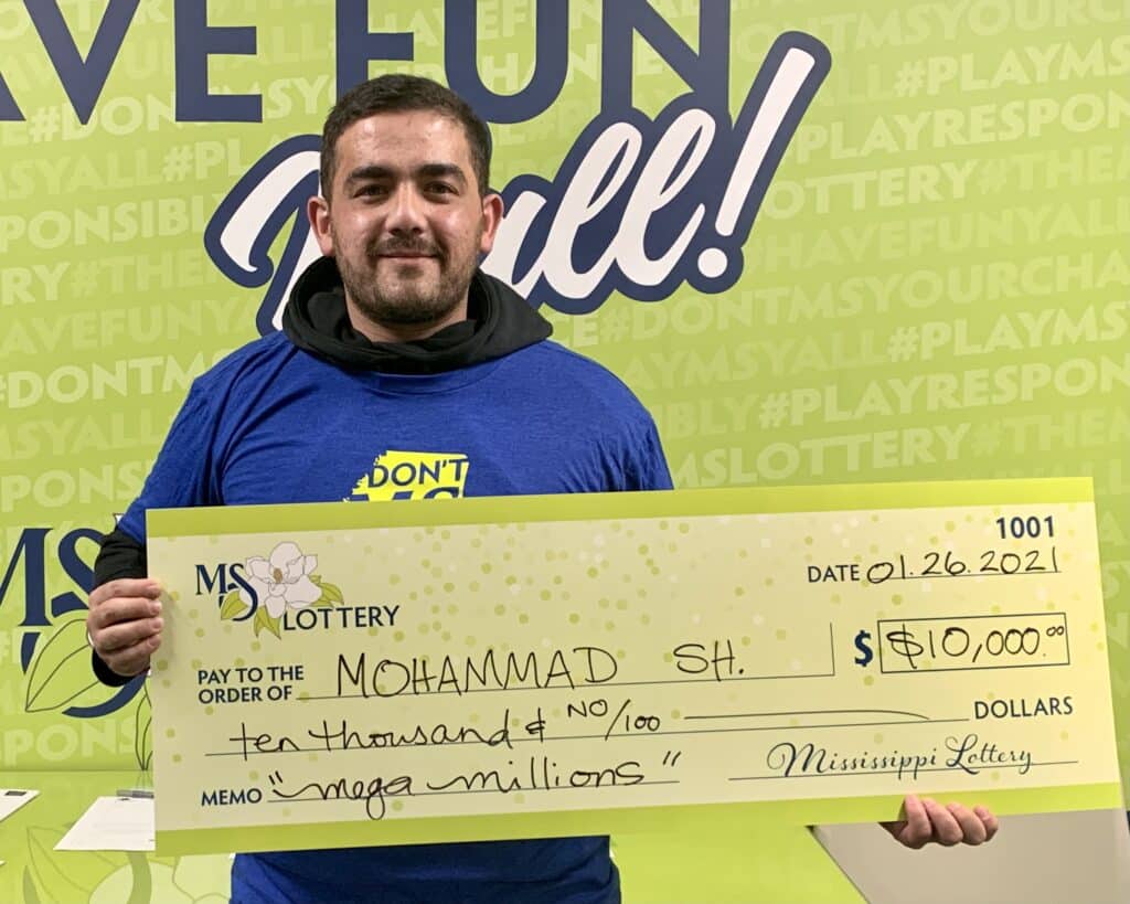 Mohammad of Horn Lake won $10,000 on a Mega Millions ticket purchased from JNJ One Stop of MS INC on Hwy. 51 S., Hernando.