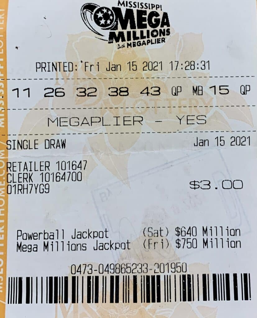 A New Albany player won $800 on a Mega Millions ticket purchased from Regal Express LLC on Hwy. 30 W., New Albany.