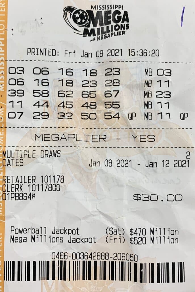 A Pearl River County man won $1,408 on a Mega Millions ticket purchased from Brother’s Pit Stop Inc on Memorial Blvd., Picayune.