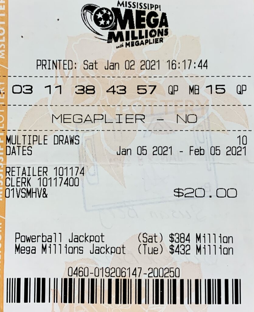 A Stone County woman won $10,000 on a Mega Millions ticket purchased from IP Casino Hotel Spa on Bayview Ave., Biloxi.