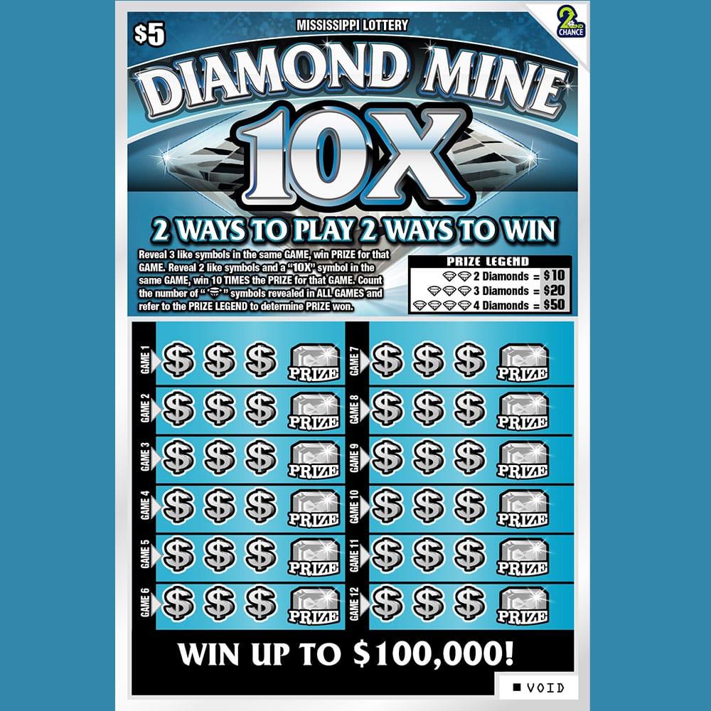 Diamond Mine 10X - Mississippi Lottery