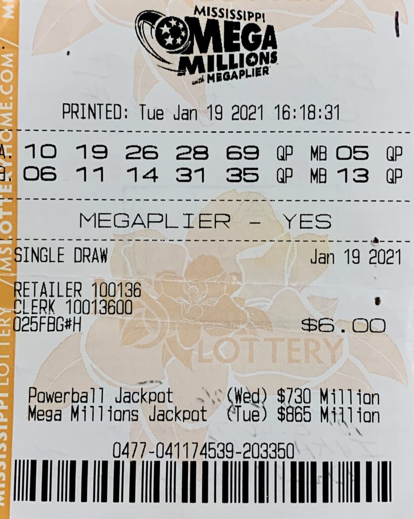 An Iuka man won $1,000 on a Mega Millions ticket purchased from Wiley Discount Tobacco and Beverages INC on Battleground Dr., Iuka.