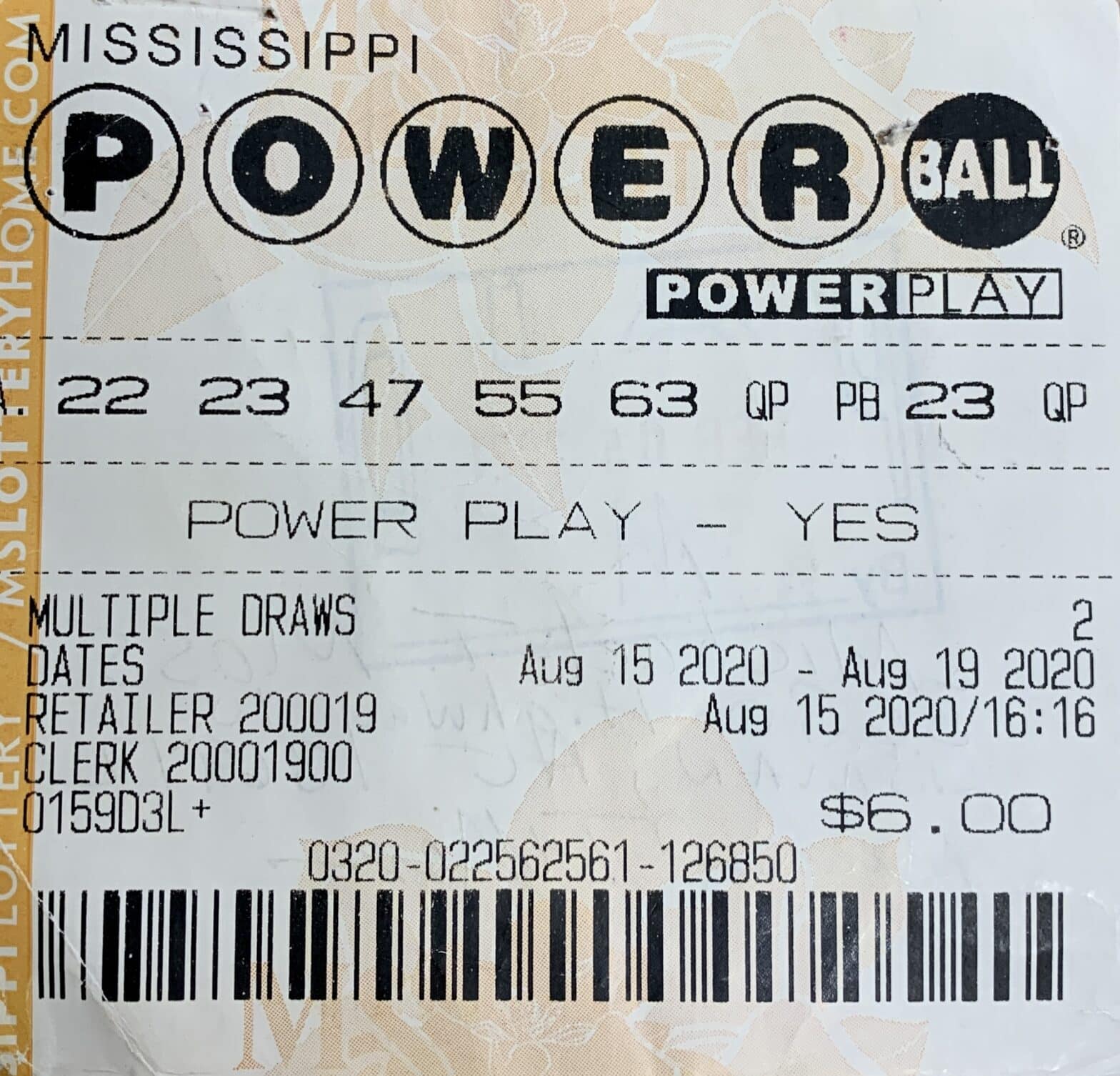 A Lisman, Ala., man won $1,000 on a Powerball ticket purchased from Hampton Shell on Hwy. 39 N., Meridian.