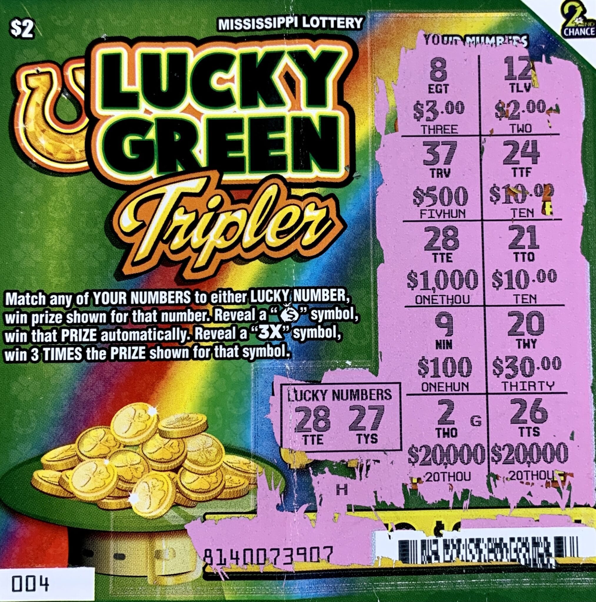 Lucedale Woman Wins 1k! Mississippi Lottery