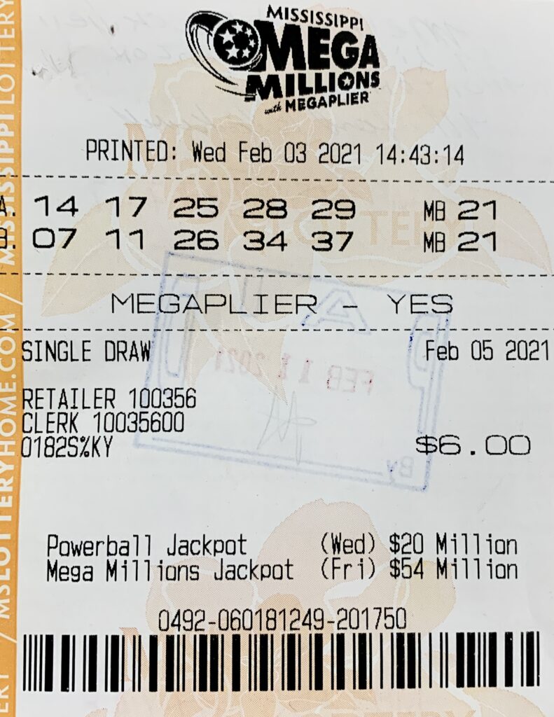 A Morton player won $2,000 on a Mega Millions ticket purchased from D’s One Stop on Hwy. 80, Forest.