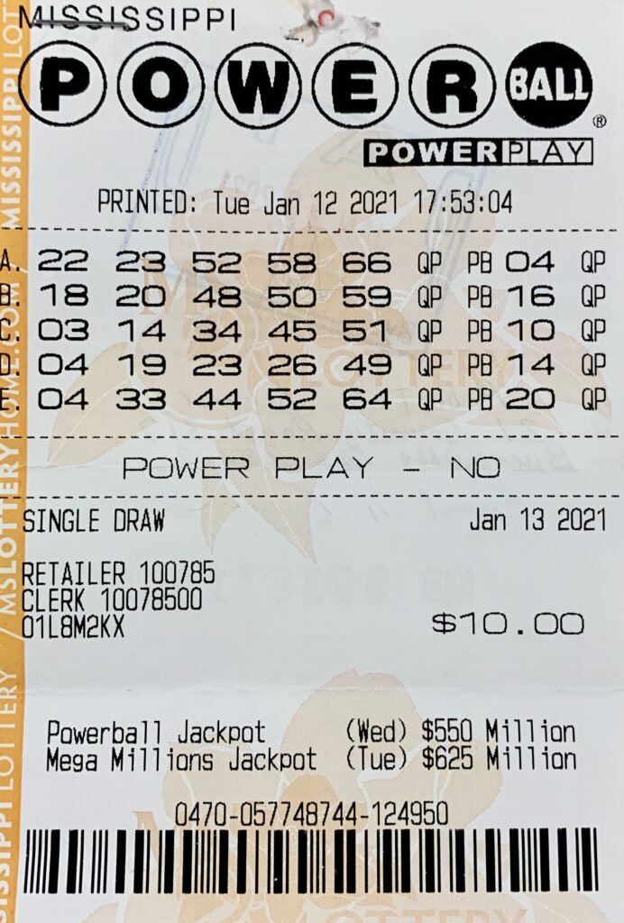 A Tishomingo County man won $50,000 on a Powerball ticket purchased from 72 Express LLC on Hwy. 72, Burnsville.