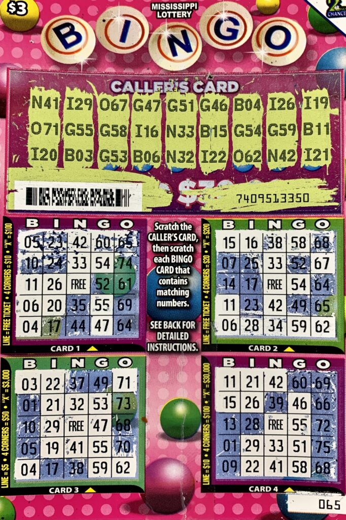 A Columbus woman won $3,000 on a Bingo scratch-off game purchased at Sprint Mart #4107 on Lehmberg Rd., Columbus.