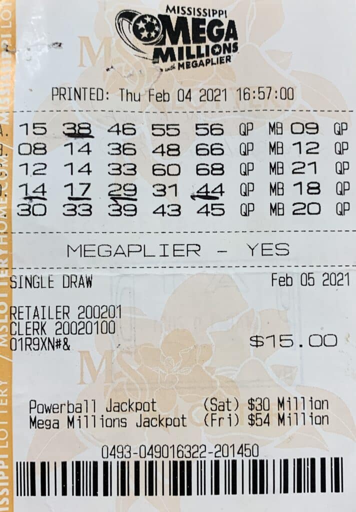 A Long Beach player won $2,000 on a Mega Millions ticket purchased from Rail Road Food Mart on W. Railroad St., Long Beach.