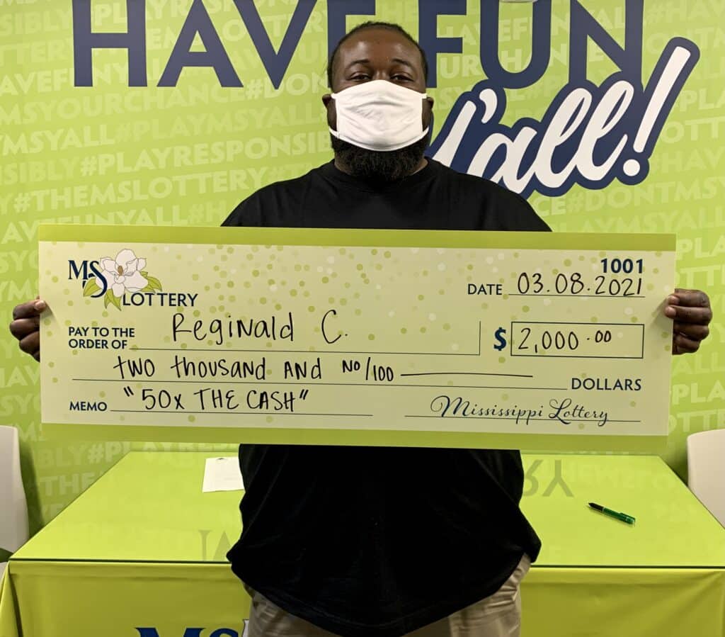 Reginald C. of Tupelo won $2,000 on a 50x the Cash scratch-off game purchased from Sprint Mart #37 on McCullough Blvd., Belden.