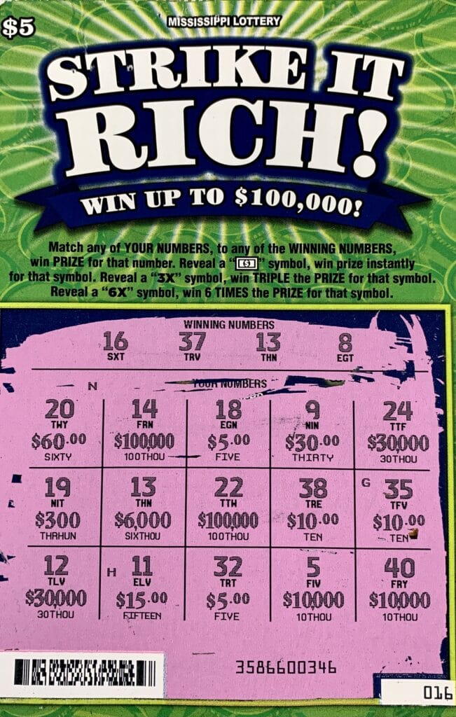 A State Line player won $6,000 on a Strike it Rich scratch-off game purchased from Clark Oil on Peter St., State Line.