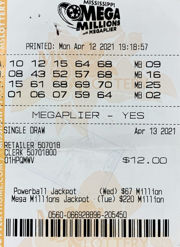 A Crystal Springs woman won $800 on a Mega Millions ticket purchased from Cefco on Wynndale Rd., Terry.