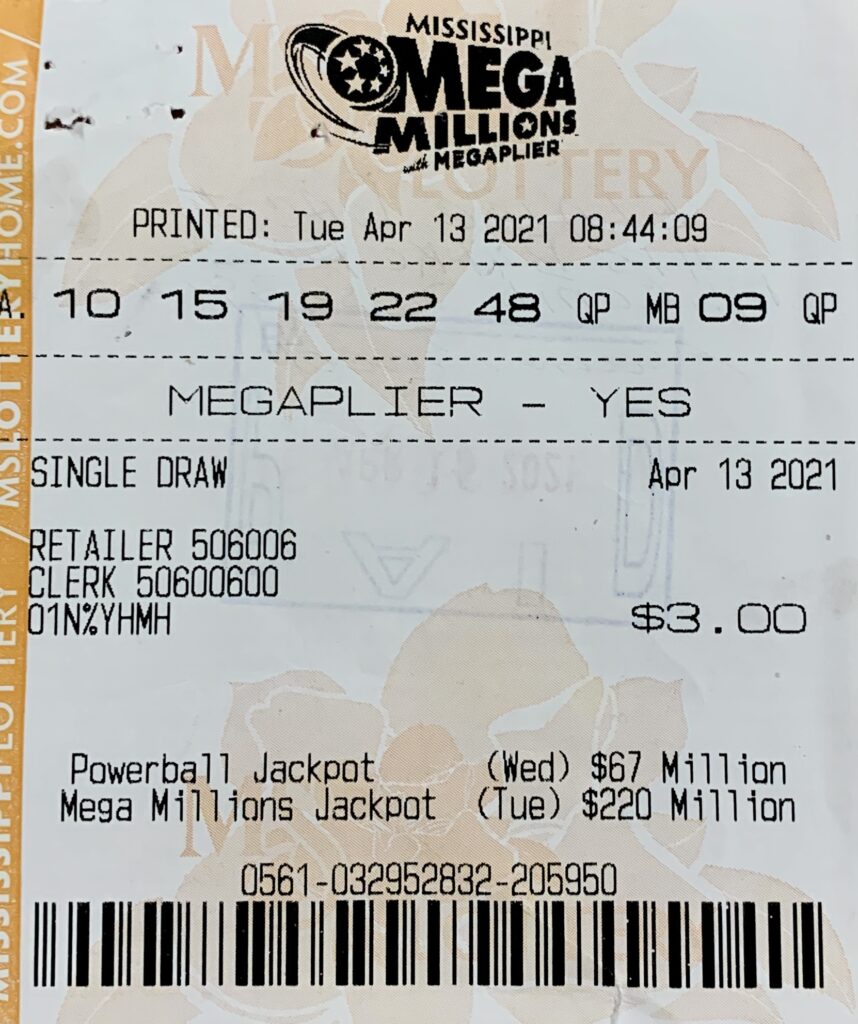 A McComb woman won $800 on a Mega Millions ticket purchased from Bluesky Store #328 on Hwy. 51 N., Summit.