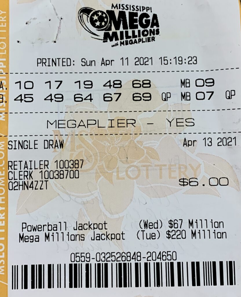 A Tishomingo County player won $800 on a Mega Millions ticket purchased from Mimi Texaco 1 LLC on 2nd St., Belmont.