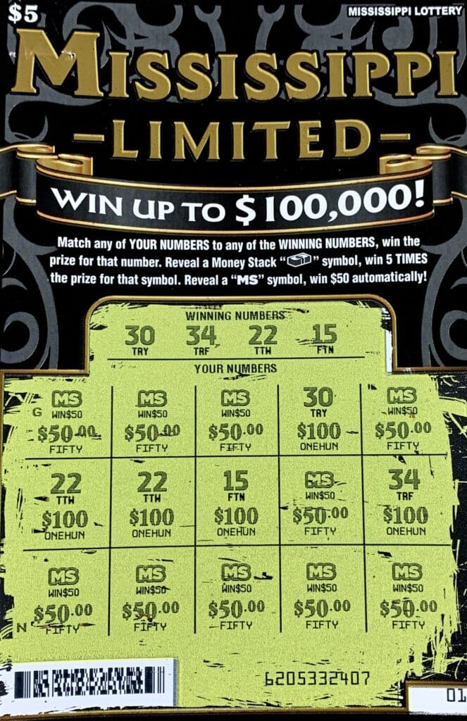 A Marion woman won $1,000 on a Mississippi Limited scratch-off game purchased from King City on Hwy. 39 N., Meridian.