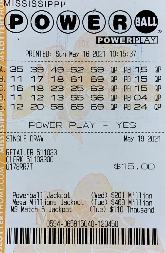 A Waveland man won $100,000 on a Powerball ticket purchased from Keith’s Superstore #181 LLC on Hwy. 603, Kiln.