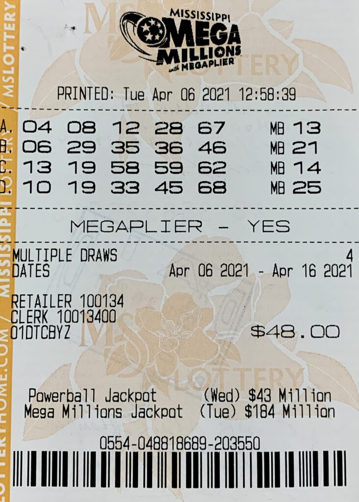 An Ocean Springs woman won $2,008 on a Mega Millions ticket purchased from Bao Wow’s LLC on Government St., Ocean Springs.