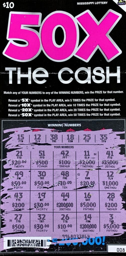 A Utica player won $1,000 from a 50x the Cash scratch-off game purchased at Lakeside Food Mart #8 on Broadway St., Clinton.