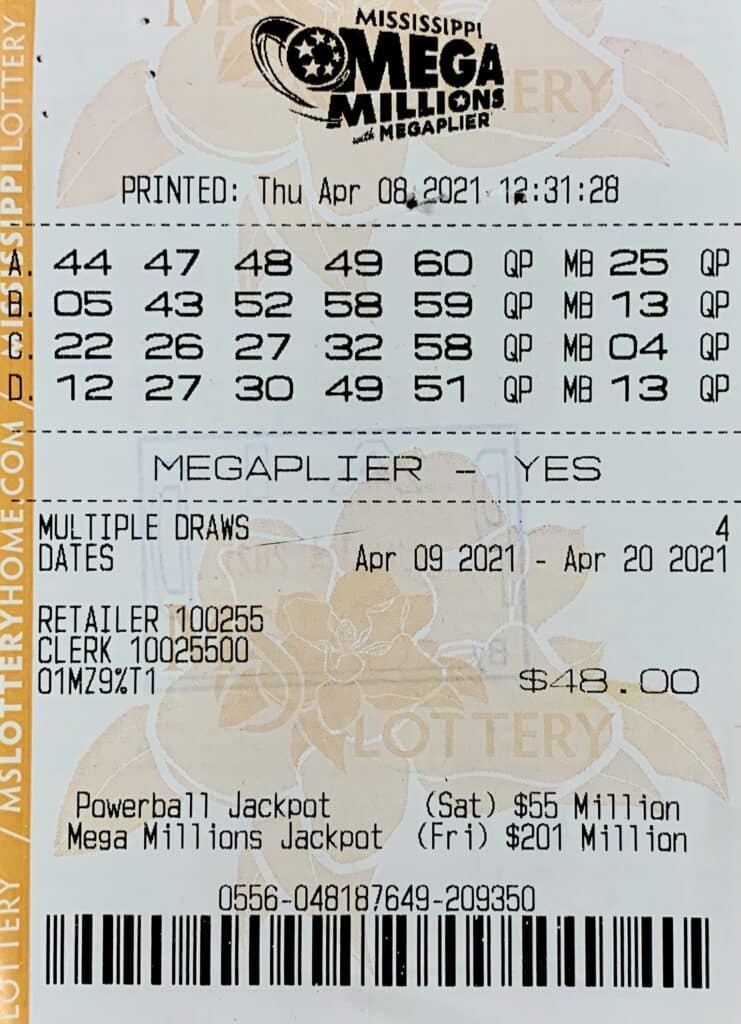 A Fulton man won $1,008 on a Mega Millions ticket purchased at Fulton Tobacco Mart on S. Adams, Fulton.