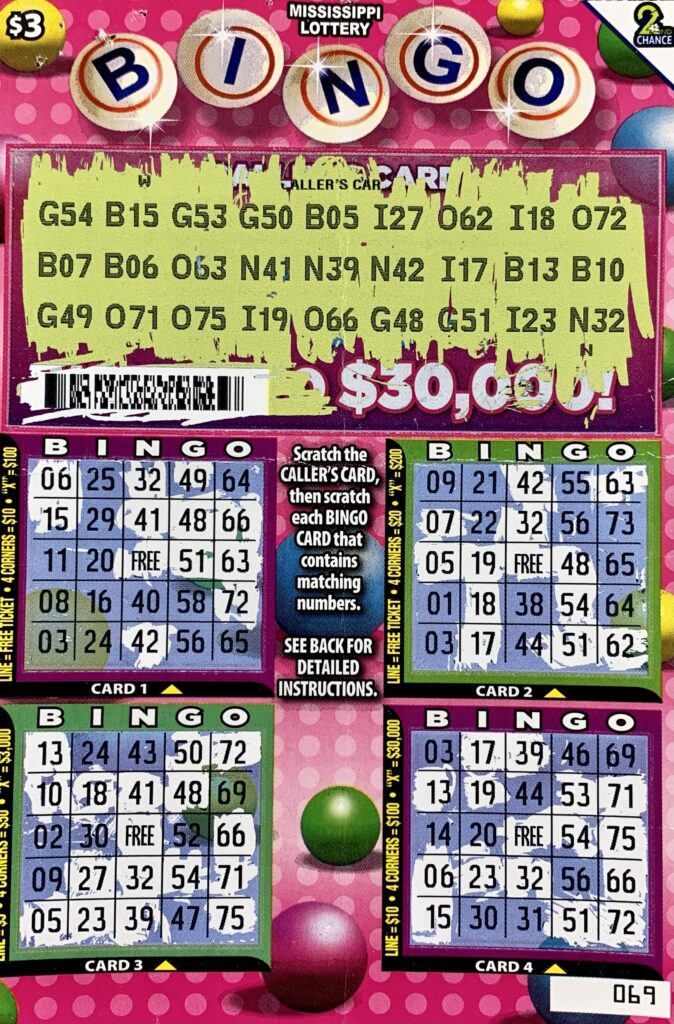 A Laurel woman won $3,000 on a Bingo scratch-off game purchased from Clark Oil on Chantilly St., Laurel.