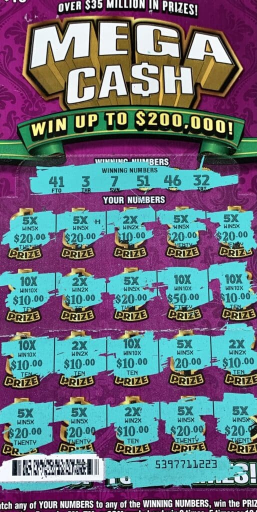 A Horn Lake woman won $2,000 on a Mega Ca$h scratch-off game purchased from Shell Pump N Munch on E. Church Rd., Southaven.