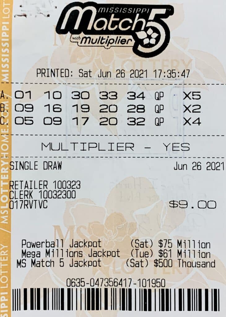 A Hattiesburg woman won $1,000 on a Mississippi Match 5 ticket purchased from FU5 LLC on Hardy St., Hattiesburg.