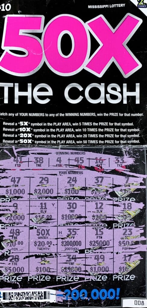 A Morton man won $1,000 on a 50x the Cash scratch-off game purchased from Shell Food Mart #25 on Hwy. 13 S., Morton.