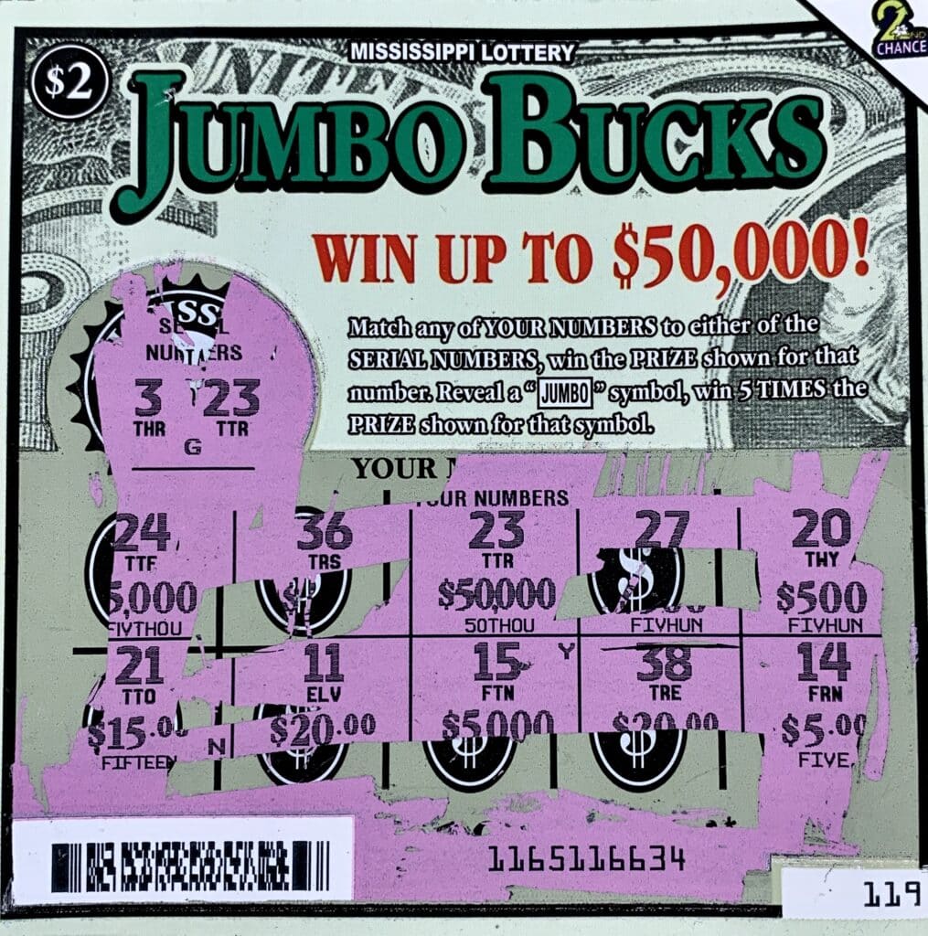 A Jackson man won $50,000 on a Jumbo Bucks scratch-off game purchased from Fast Lane State Street on N. State St., Jackson.