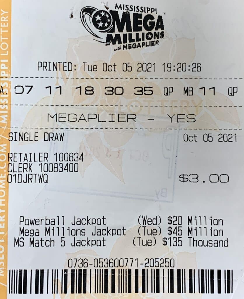 A Ripley man won $1,500 on a Mega Millions ticket purchased from Dumas Food Mart on Dumas Rd., Ripley.