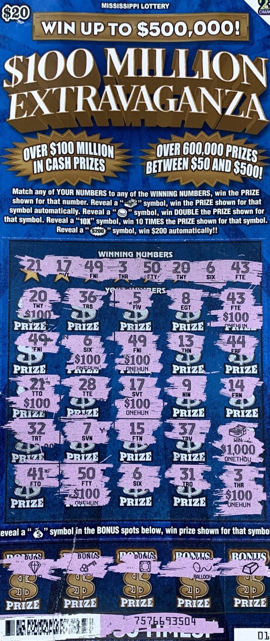 Lucedale Man Wins 2,000! Mississippi Lottery