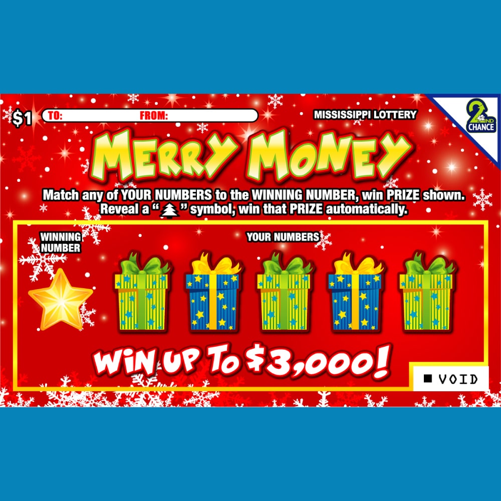 Merry Money scratch-off game