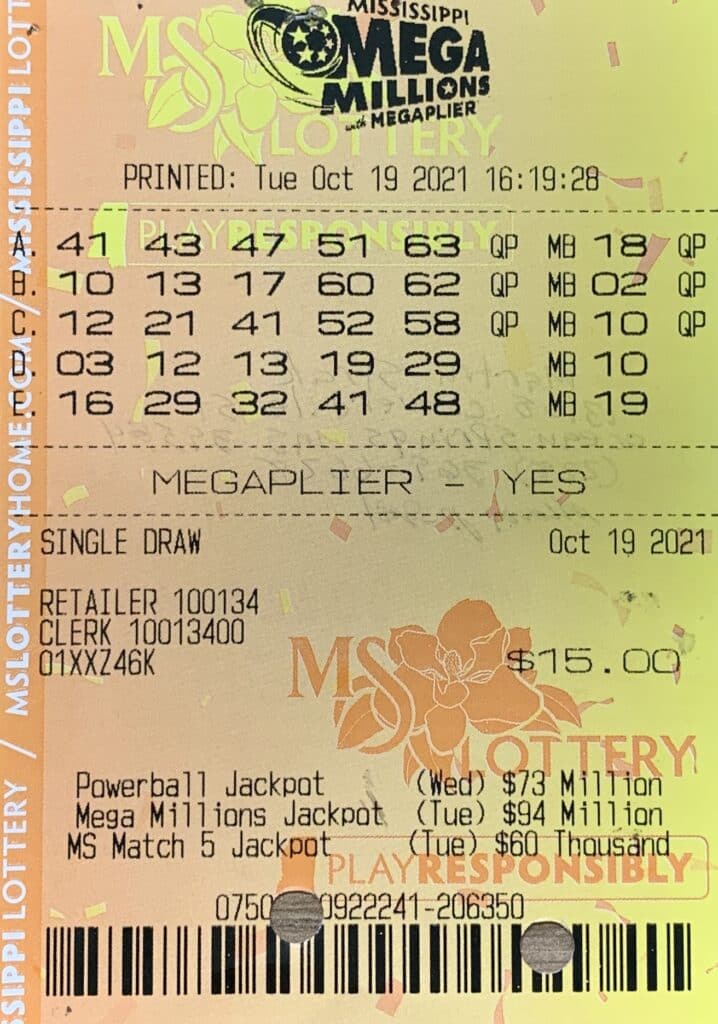 An Ocean Springs man won $1,500 on a Mega Millions ticket purchased from Bao Wow’s LLC on Government St., Ocean Springs.