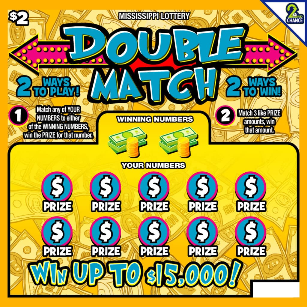 Double Match scratch-off ticket