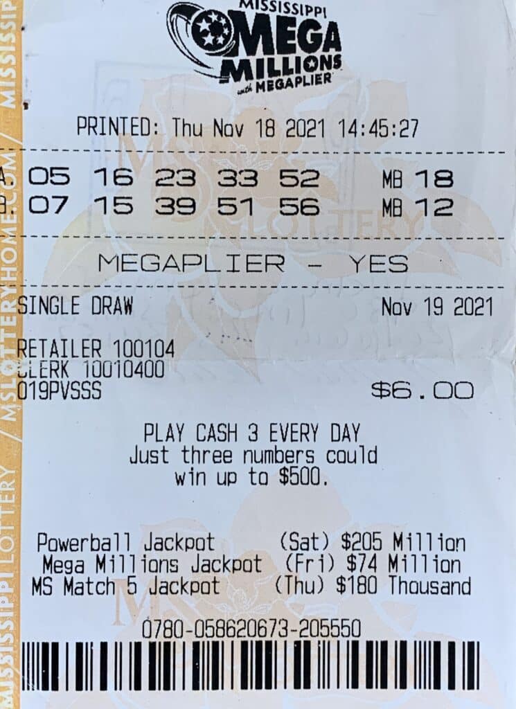 A Ridgeland man won $1,000 on a Mega Millions ticket purchased from Brando’s Tobacco & Beverage of Byram LLC on Siwell Rd., Byram.