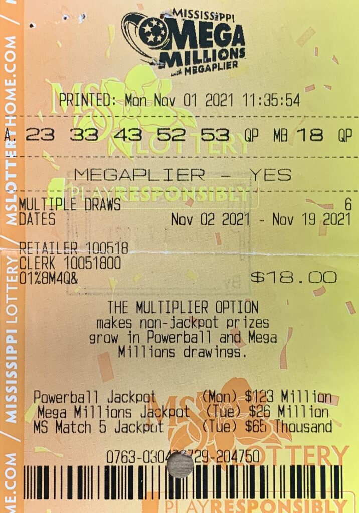 A Lee County man won $1,004 on a Mega Millions ticket purchased at Verona ECig and Smoke Shop on Raymond Ave., Verona.