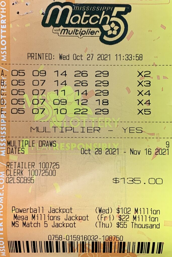 A Cleveland man won $1,070 on a Mississippi Match 5 ticket with Multiplier purchased from Henard One Stop Tobacco and Beer LLC on E. Sunflower Rd., Cleveland.