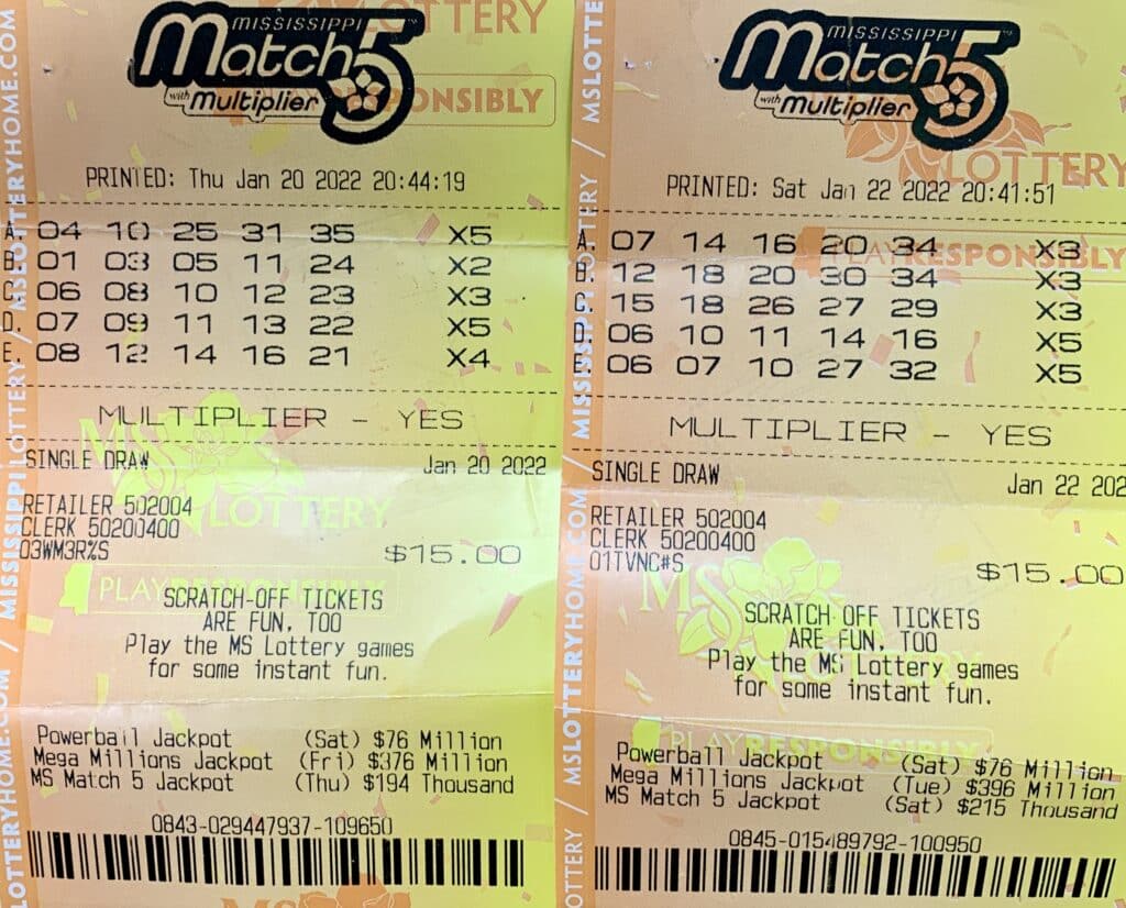 A Madison woman won $2,000 on two Mississippi Match 5 tickets, with Multipliers, purchased from Fleetway 108 on Hwy. 51, Madison. She won $1,000 on each ticket.