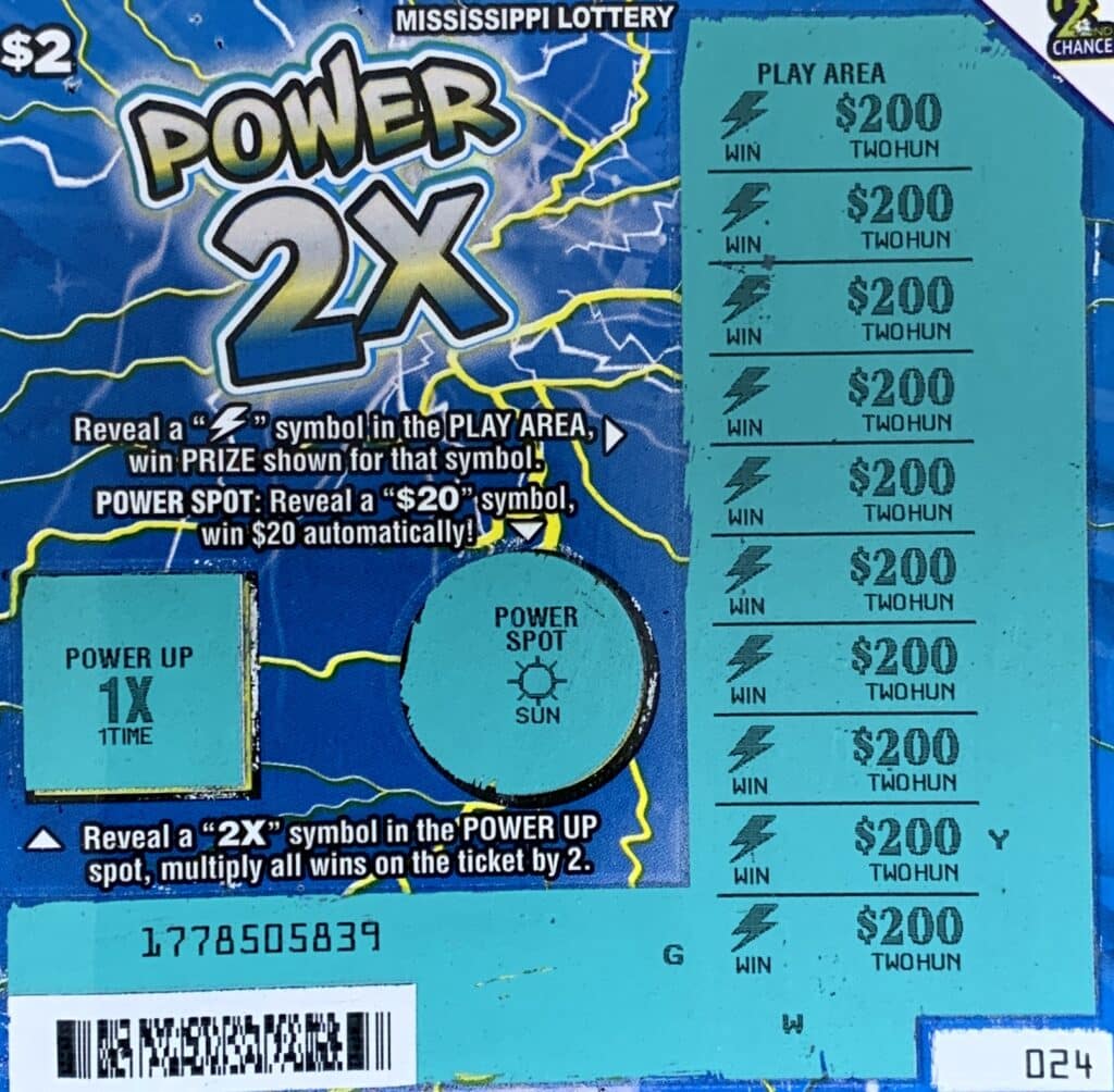 A McComb woman won $2,000 on a $2 Power 2x scratch-off game purchased from On The Run Store #295 on Delaware Ave., McComb.