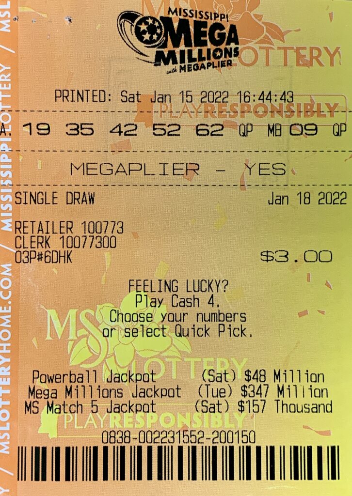 A Marion, Ark., player won $800 on a Mega Millions ticket, with Megaplier, purchased from Olive Branch Express Inc on Hwy. 178, Olive Branch.