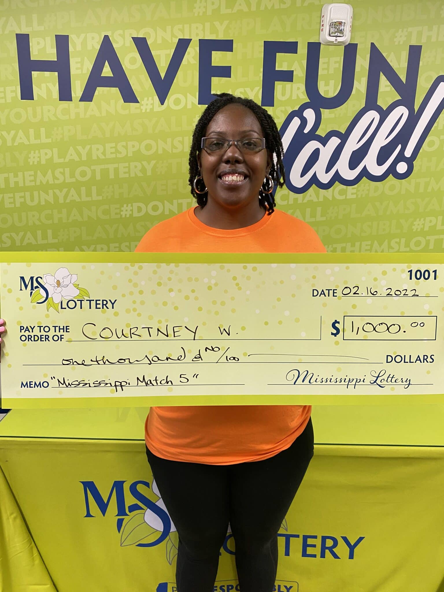 Hazlehurst Woman Wins $1,000 - Mississippi Lottery