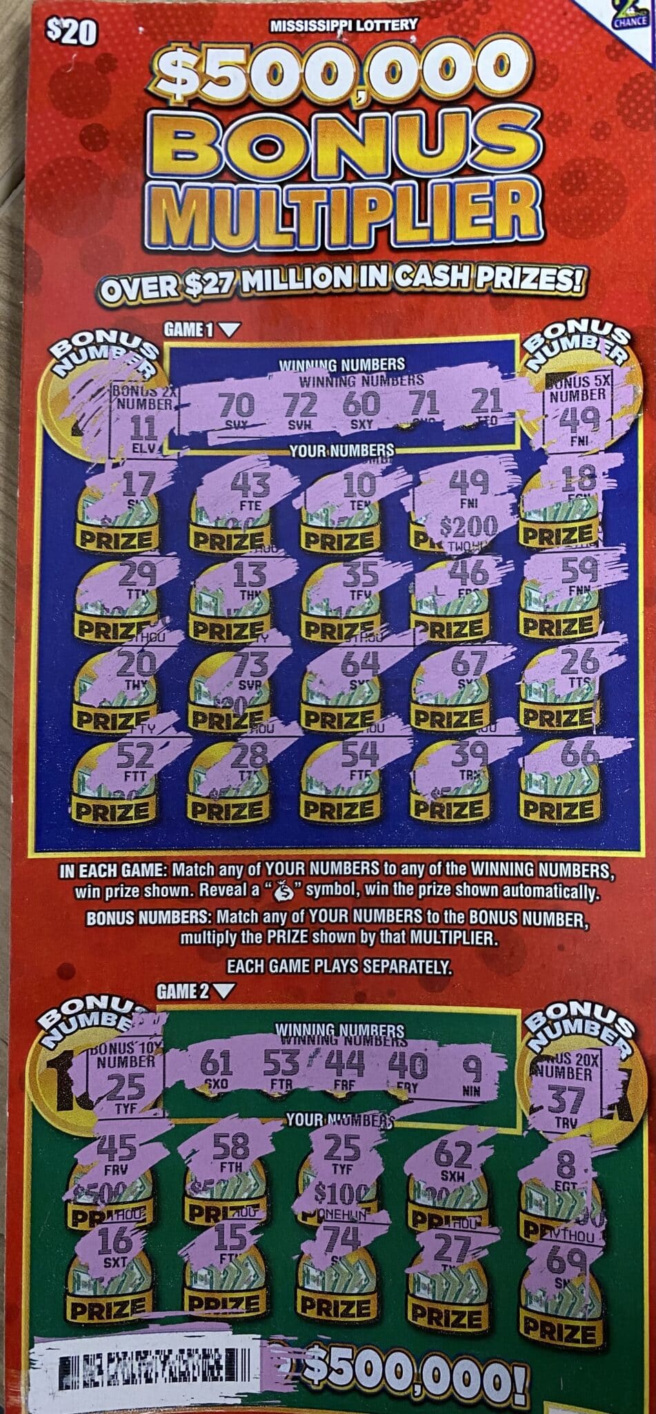 Pelahatchie Woman Wins 2,000 Mississippi Lottery