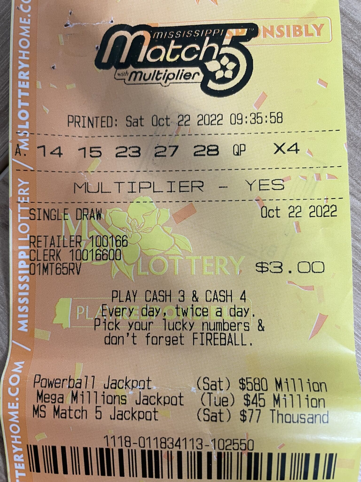 Gulfport Woman Wins 800 Mississippi Lottery