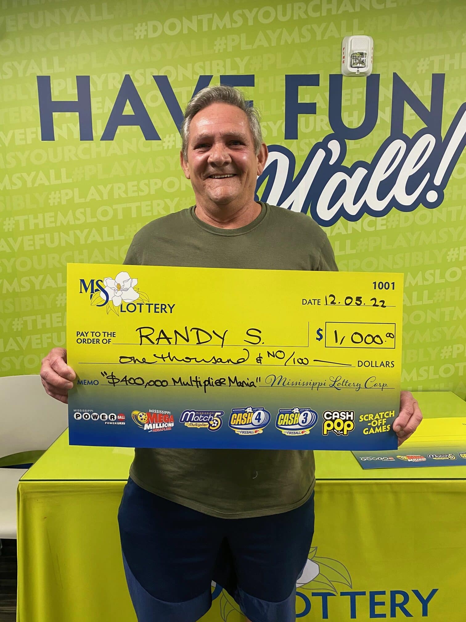 Osyka Man Wins 1,000 Mississippi Lottery