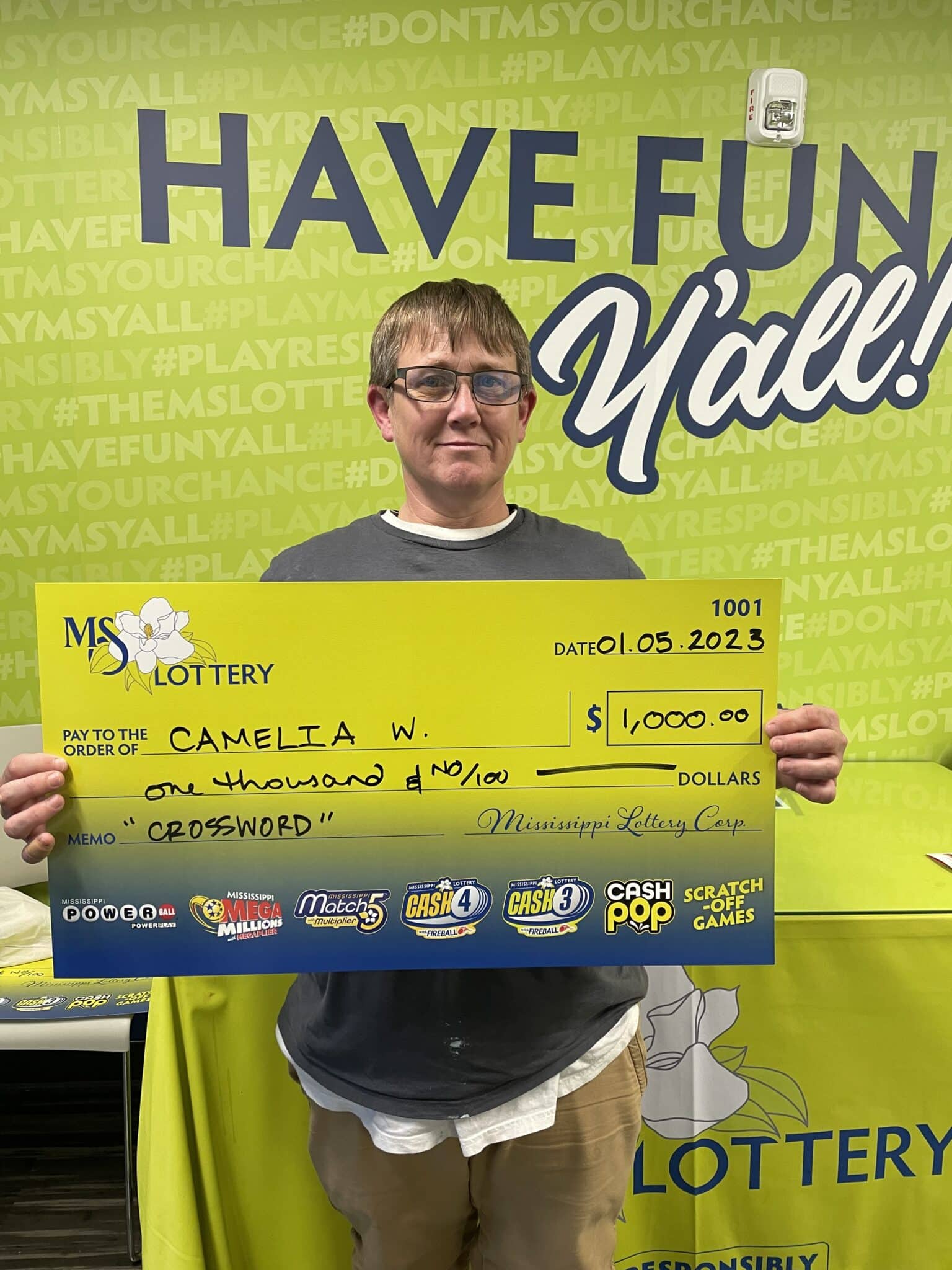 Vidalia, La., Woman Wins 1,000 Mississippi Lottery