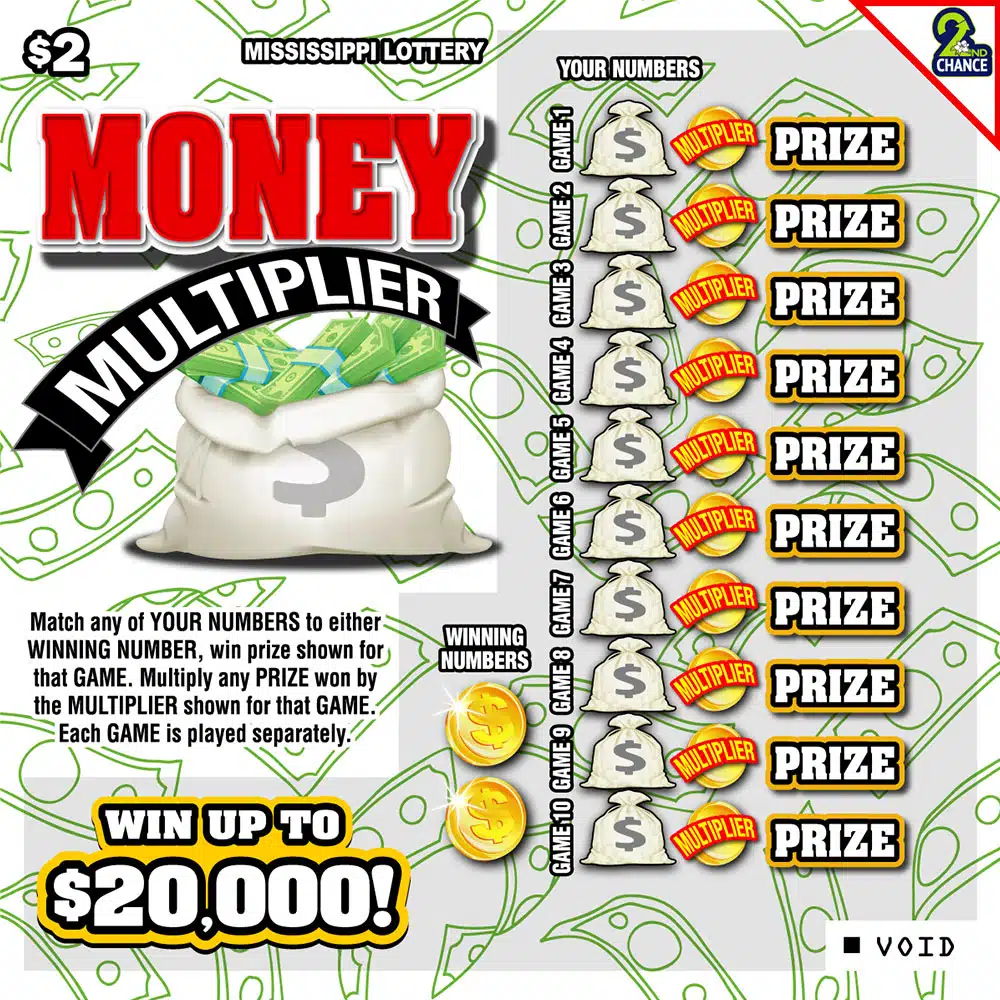 120 - Money Multiplier - Mississippi Lottery