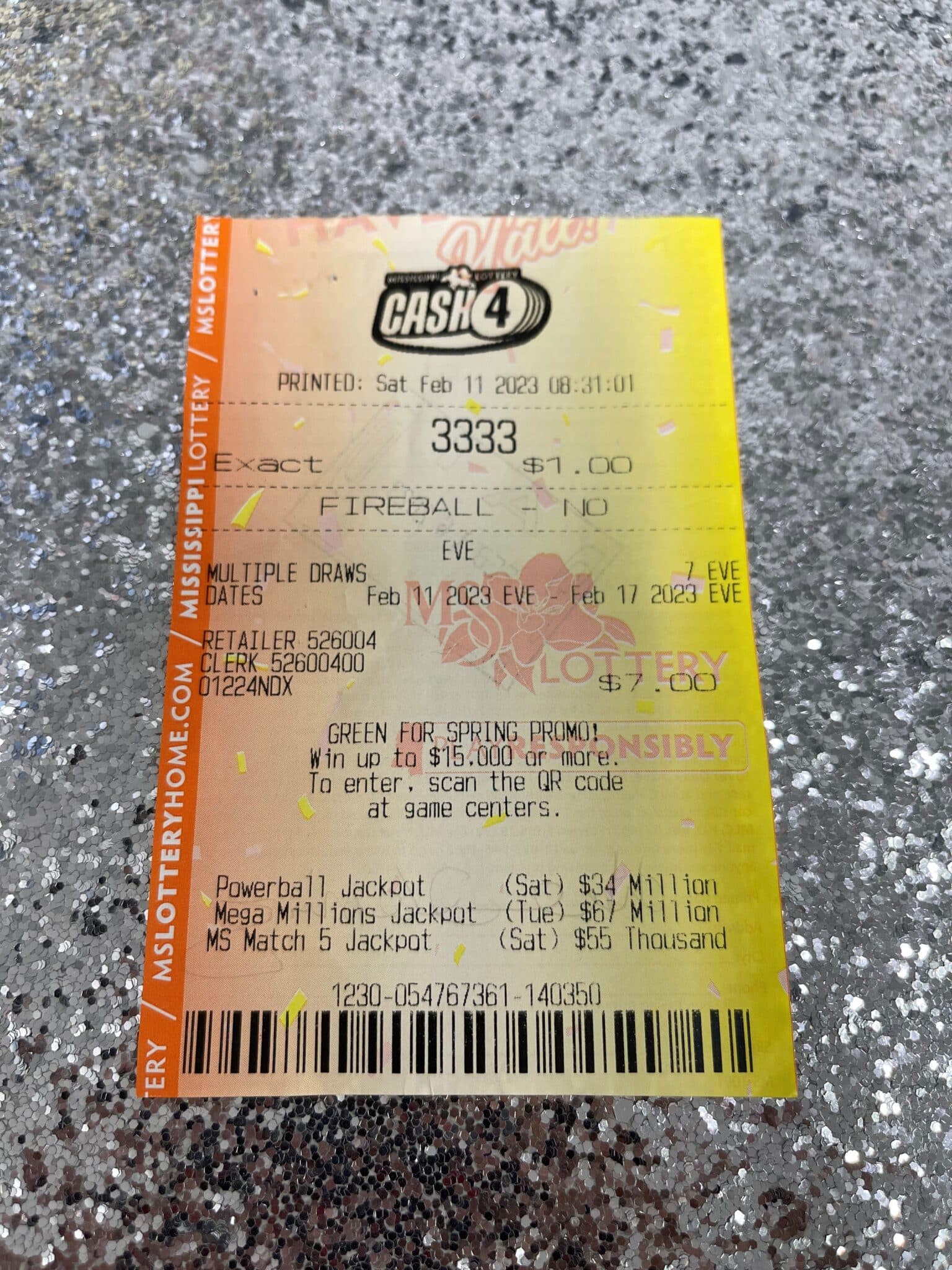 Ruleville Player Wins 5,000 Mississippi Lottery