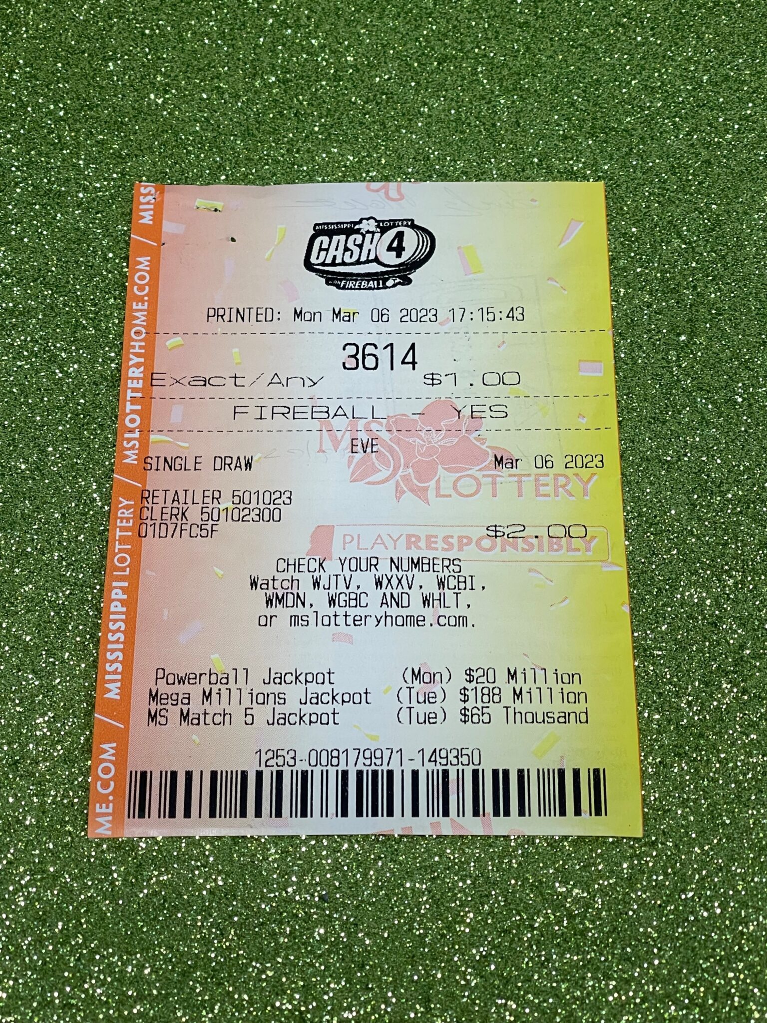 Ferriday, La., Player Wins 3,303 Mississippi Lottery